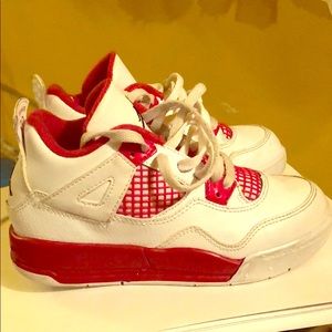 Child size 12, Jordan 4’s